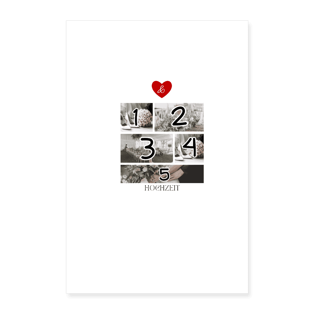 Poster 40x60 cm - Weiß