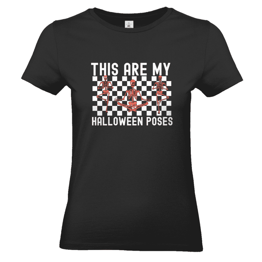Damen T-Shirt Halloween Meditation