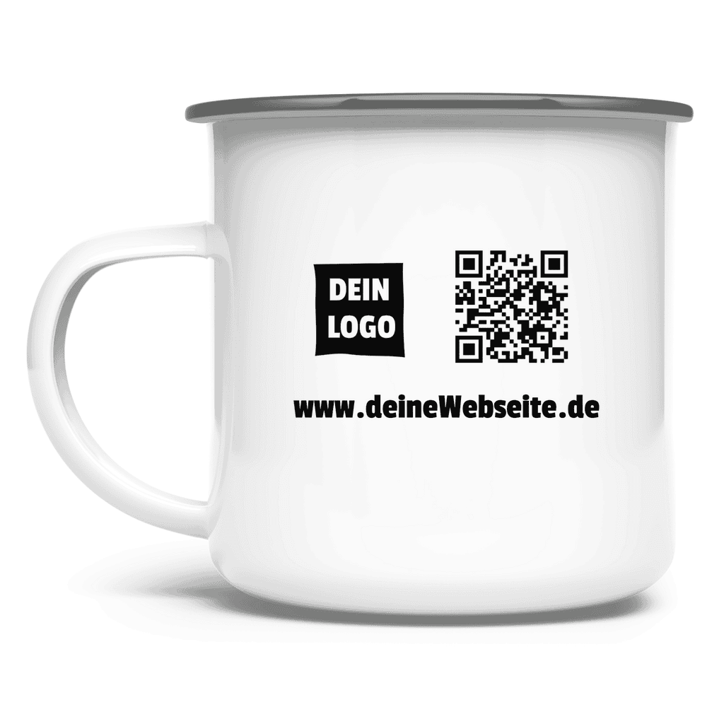 Emaille Tasse Dein Logo