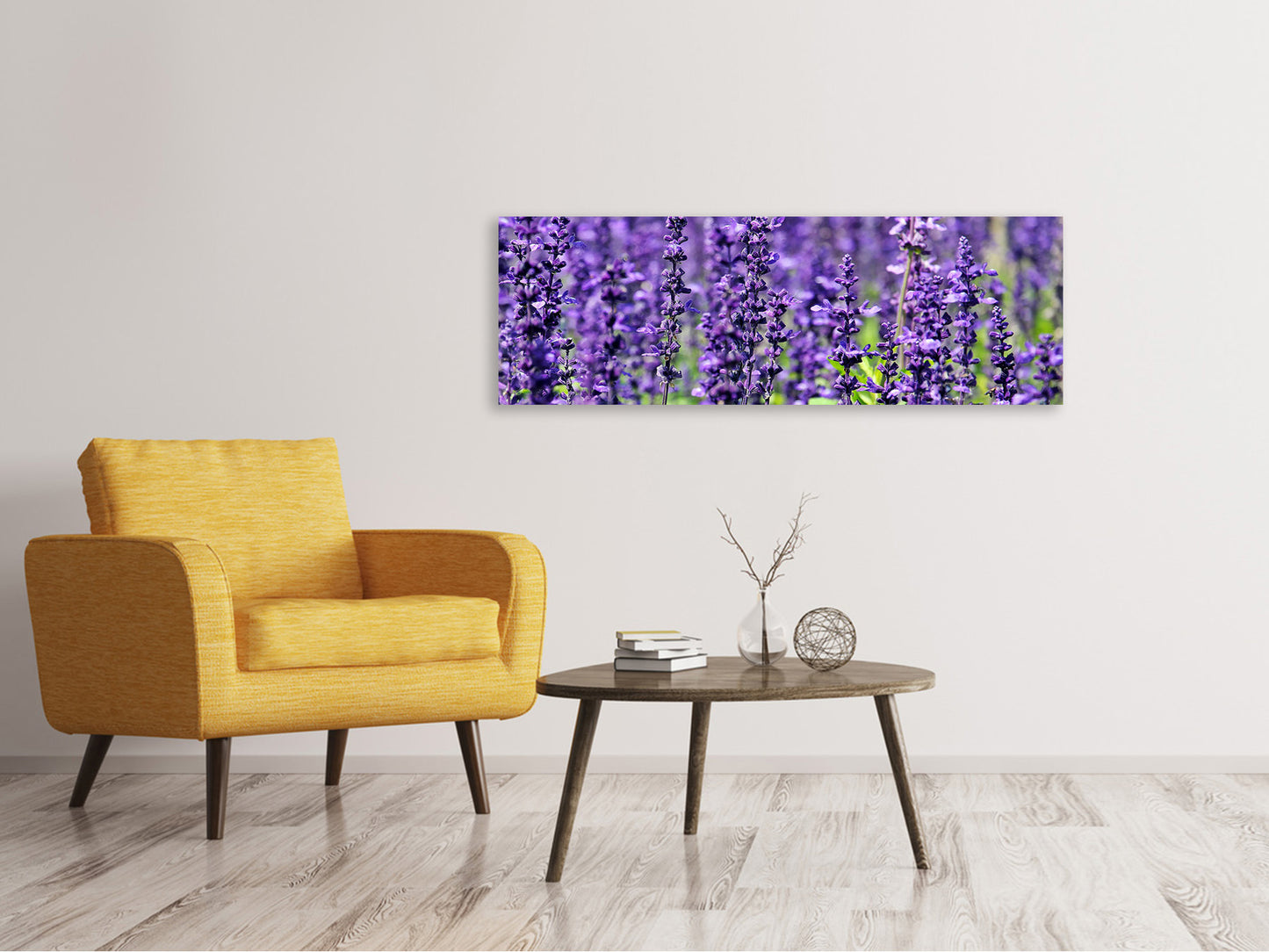 Leinwandbild Panorama XL Lavendel