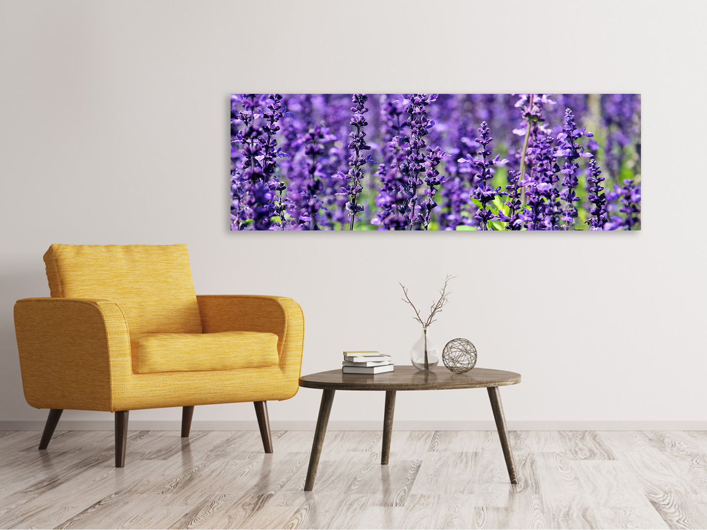 Leinwandbild Panorama XL Lavendel