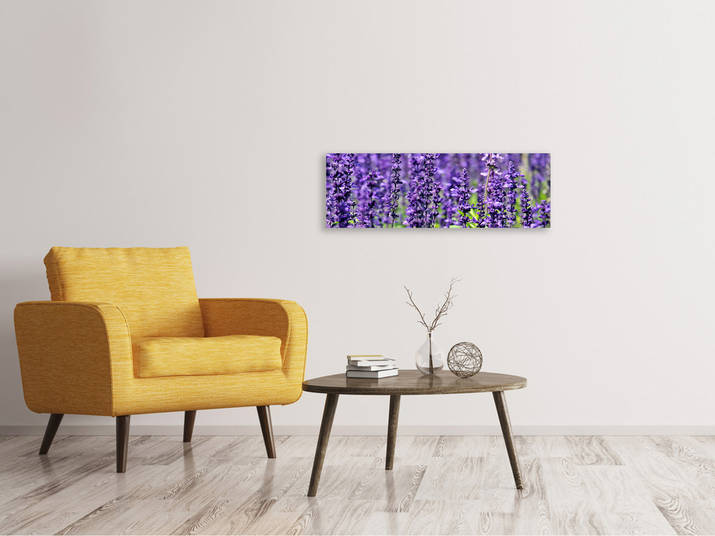 Leinwandbild Panorama XL Lavendel