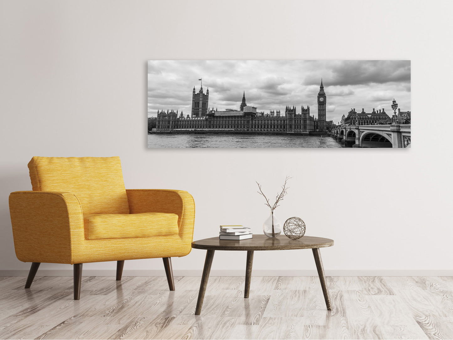 Leinwandbild Panorama Wolken über London
