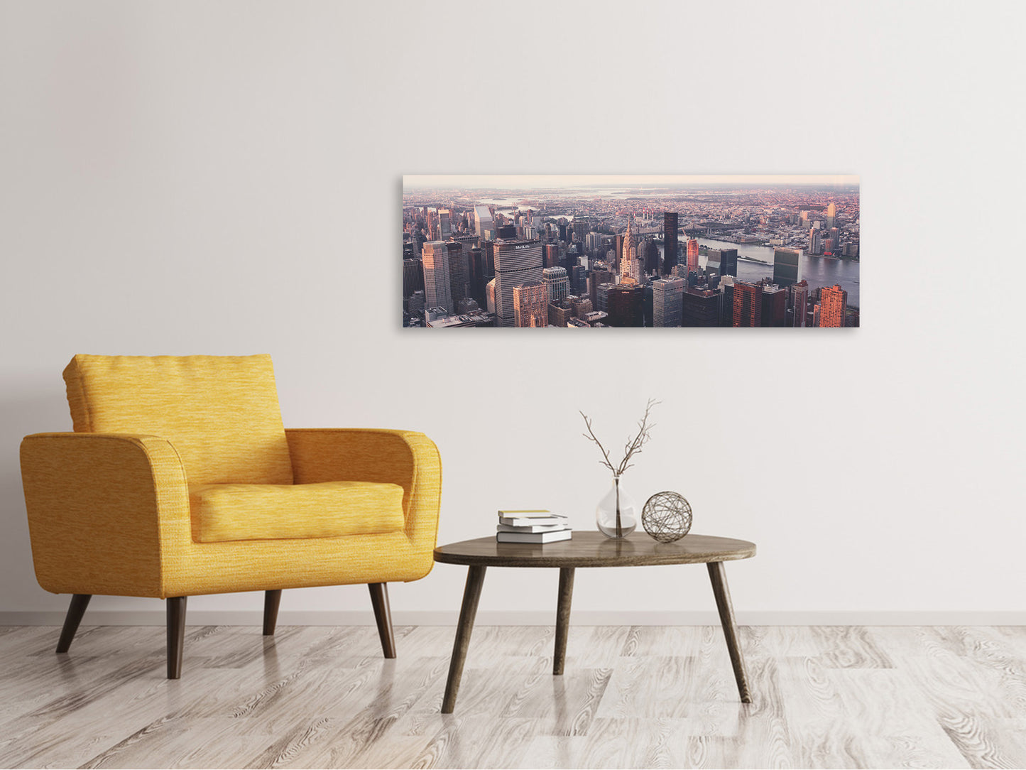 Leinwandbild Panorama Ein Blick auf New York