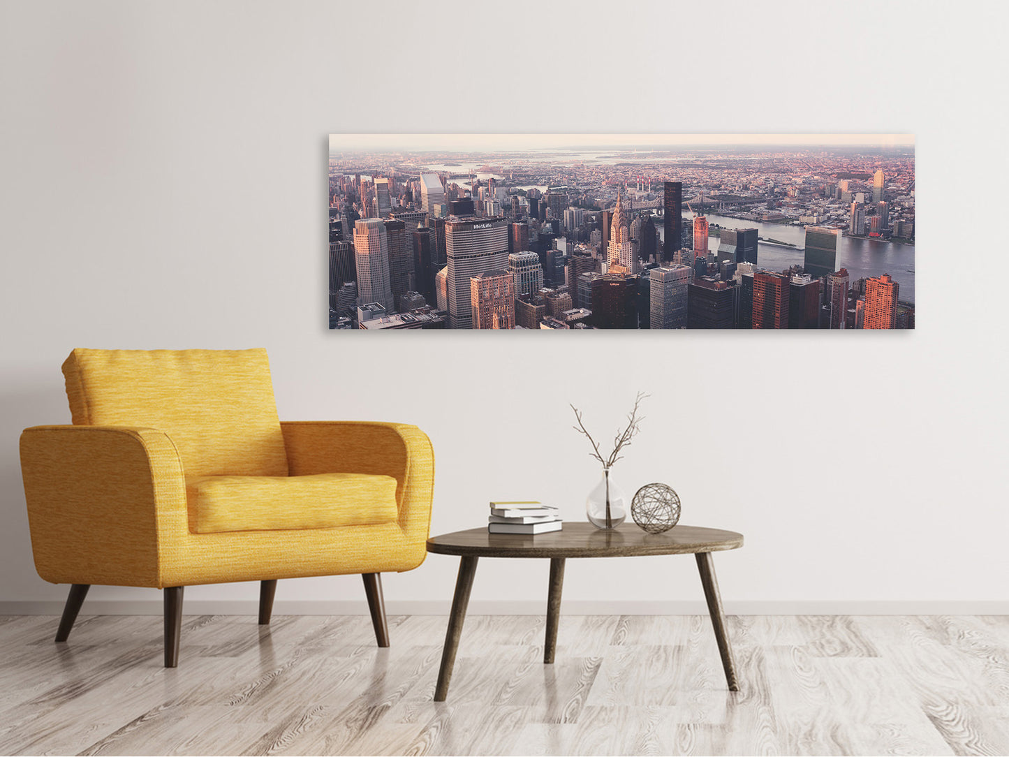 Leinwandbild Panorama Ein Blick auf New York