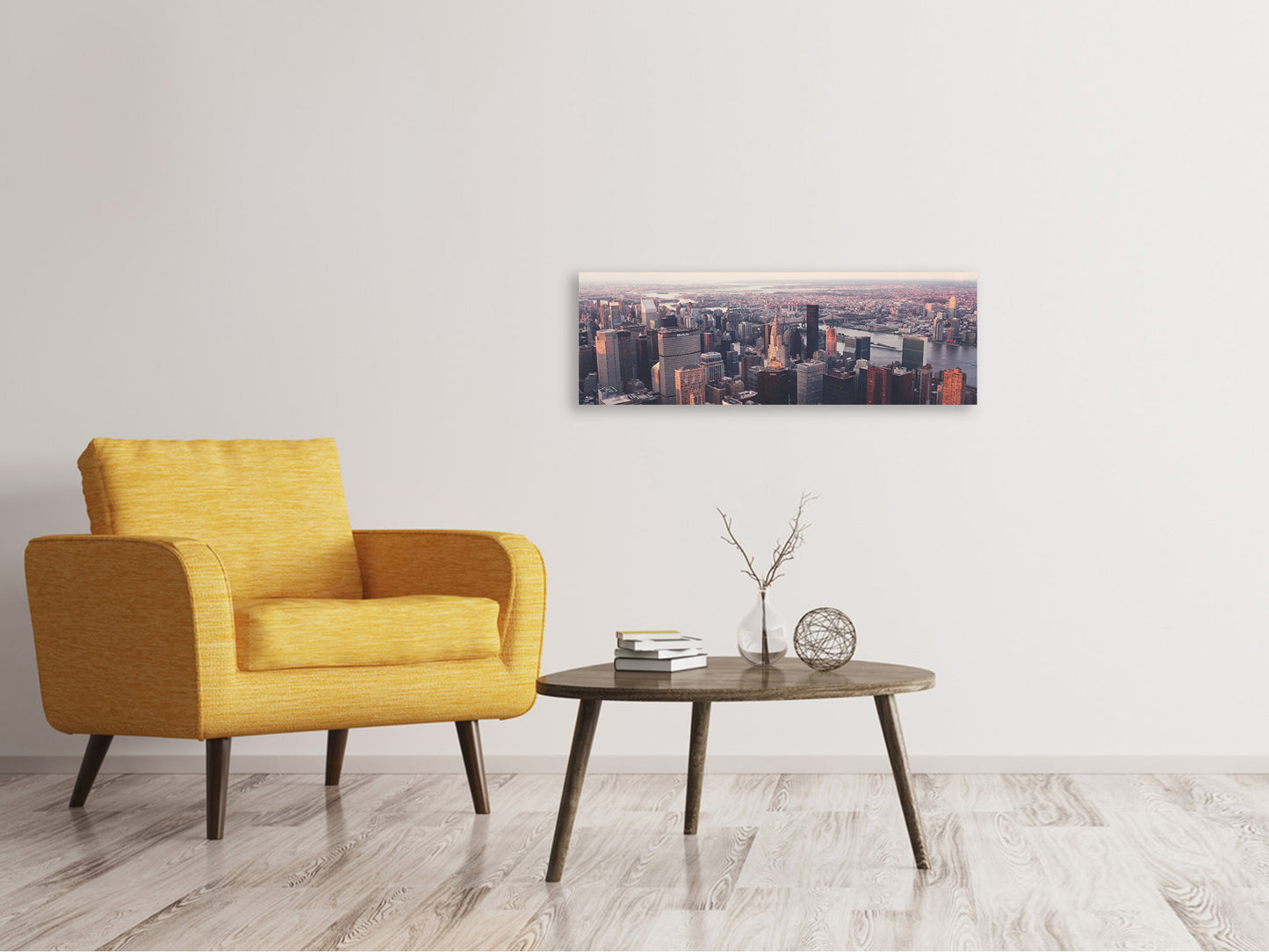 Leinwandbild Panorama Ein Blick auf New York