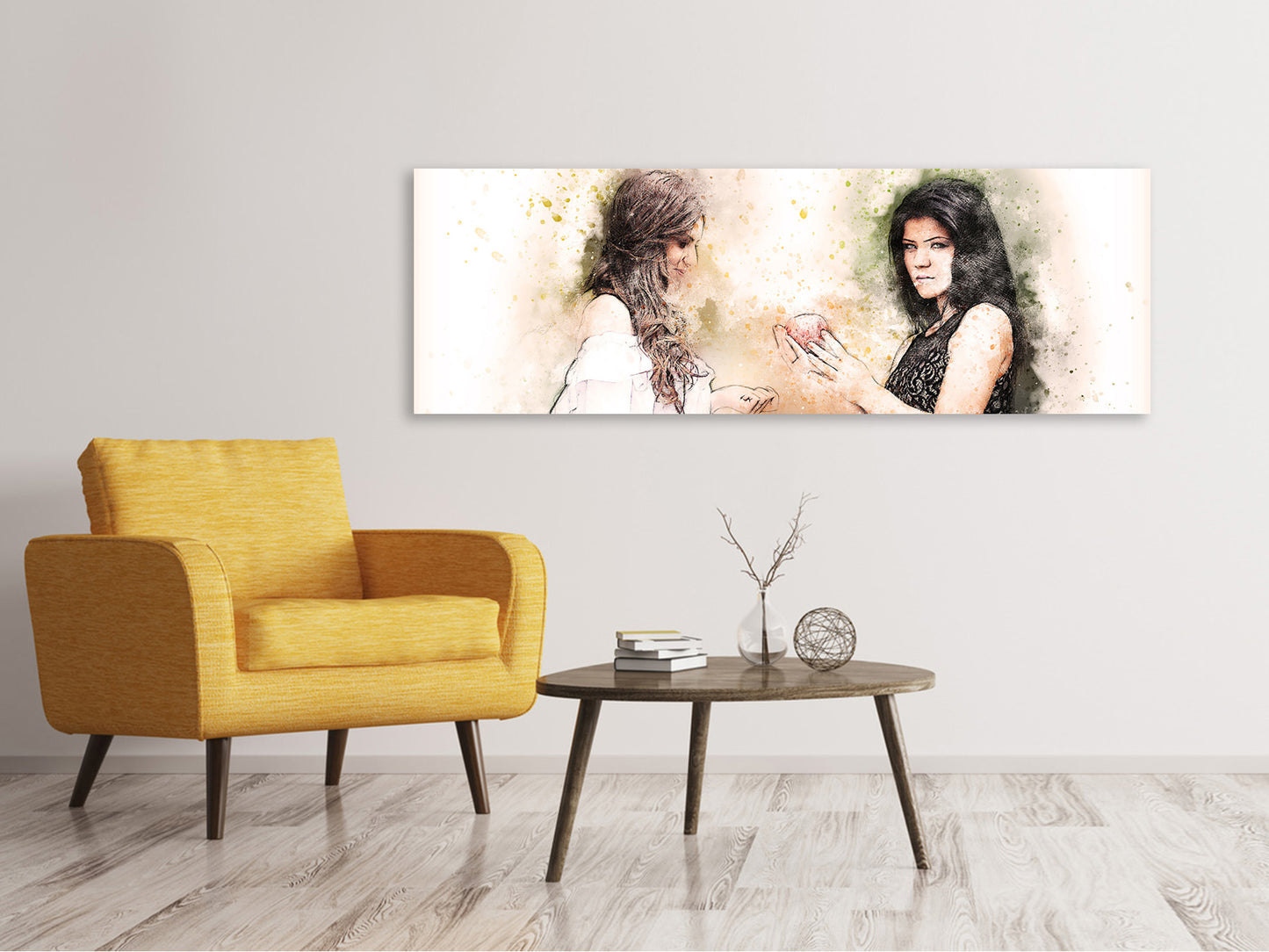 Leinwandbild Panorama 2 Frauen