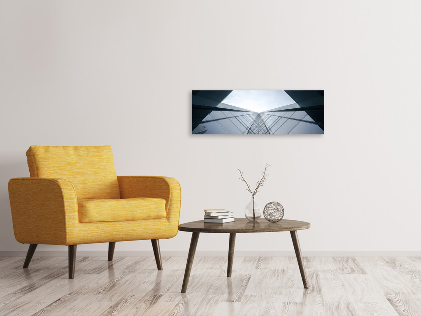 Leinwandbild Panorama Architektur aus Glas