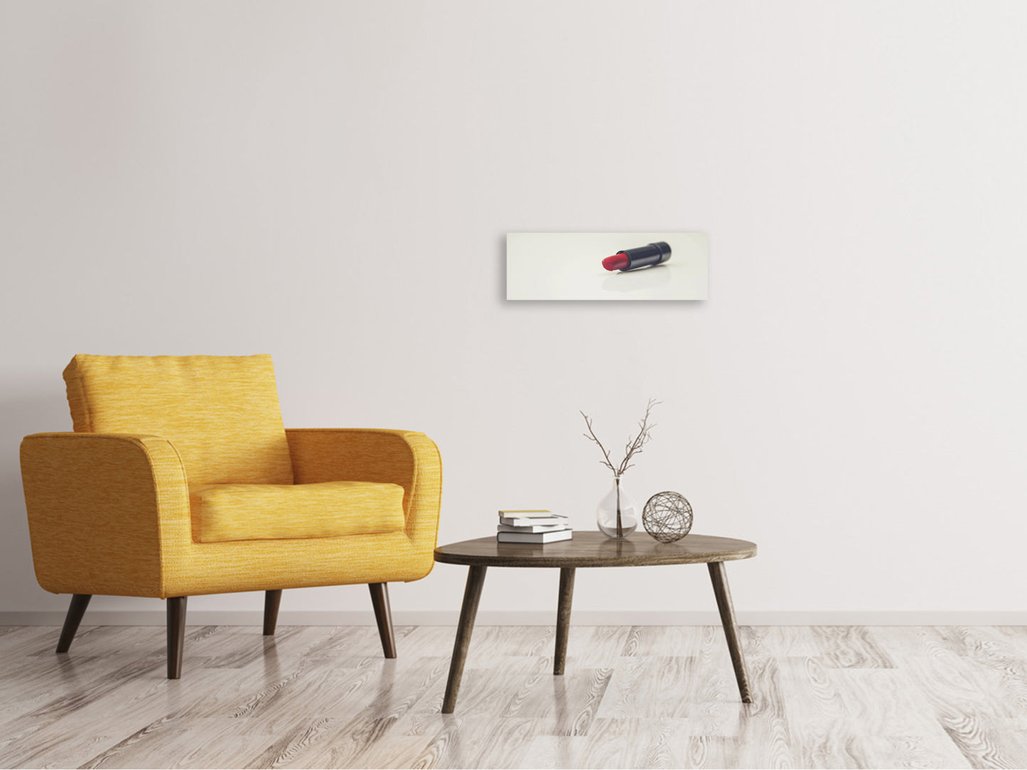 Leinwandbild Panorama Der Lippenstift