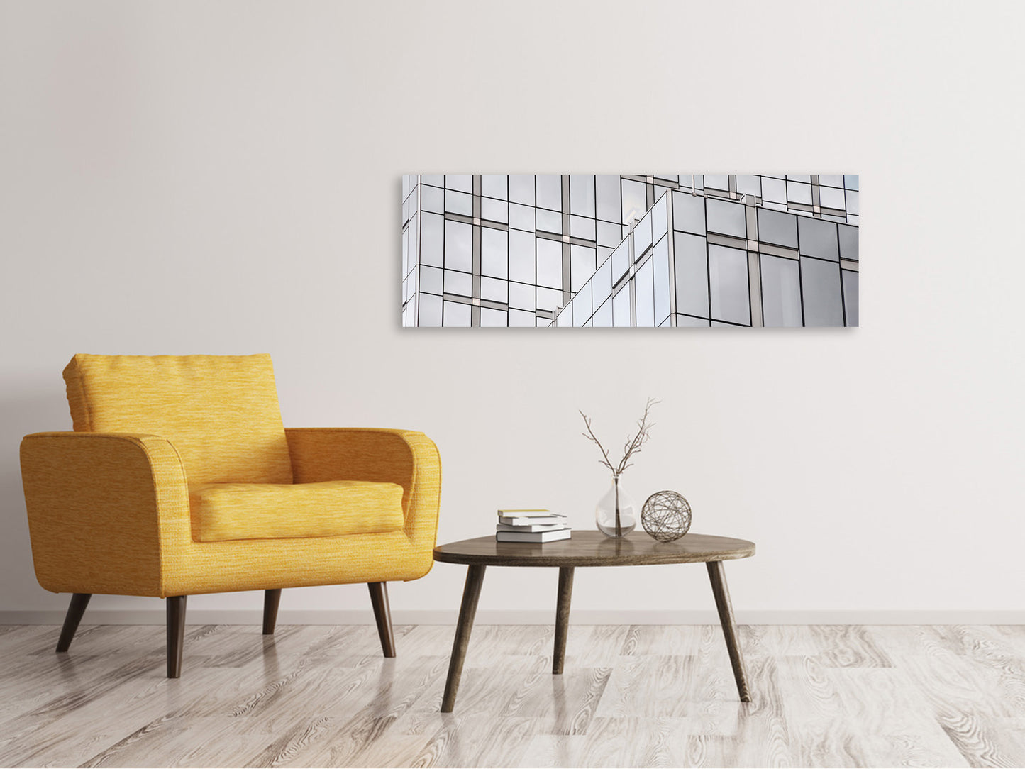 Leinwandbild Panorama Ein Palast aus Glas