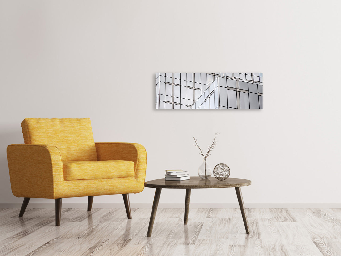Leinwandbild Panorama Ein Palast aus Glas