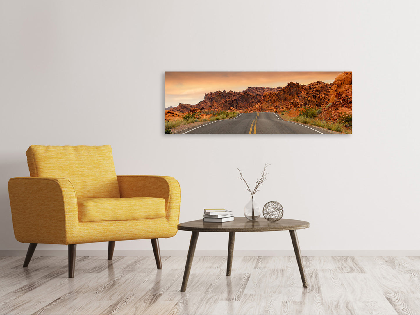 Leinwandbild Panorama Die Straße