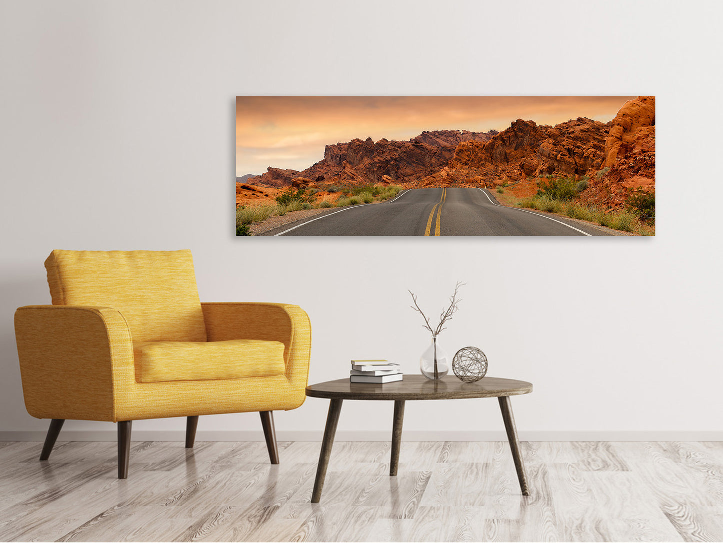 Leinwandbild Panorama Die Straße