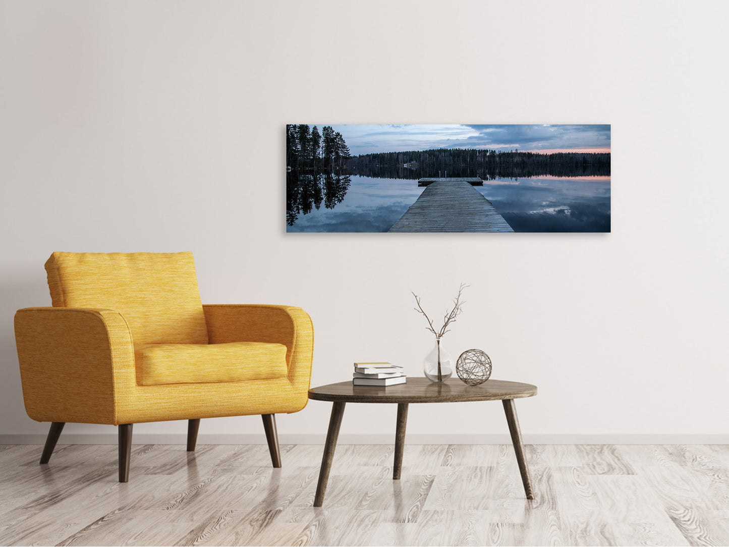 Leinwandbild Panorama Zum anderen Ufer