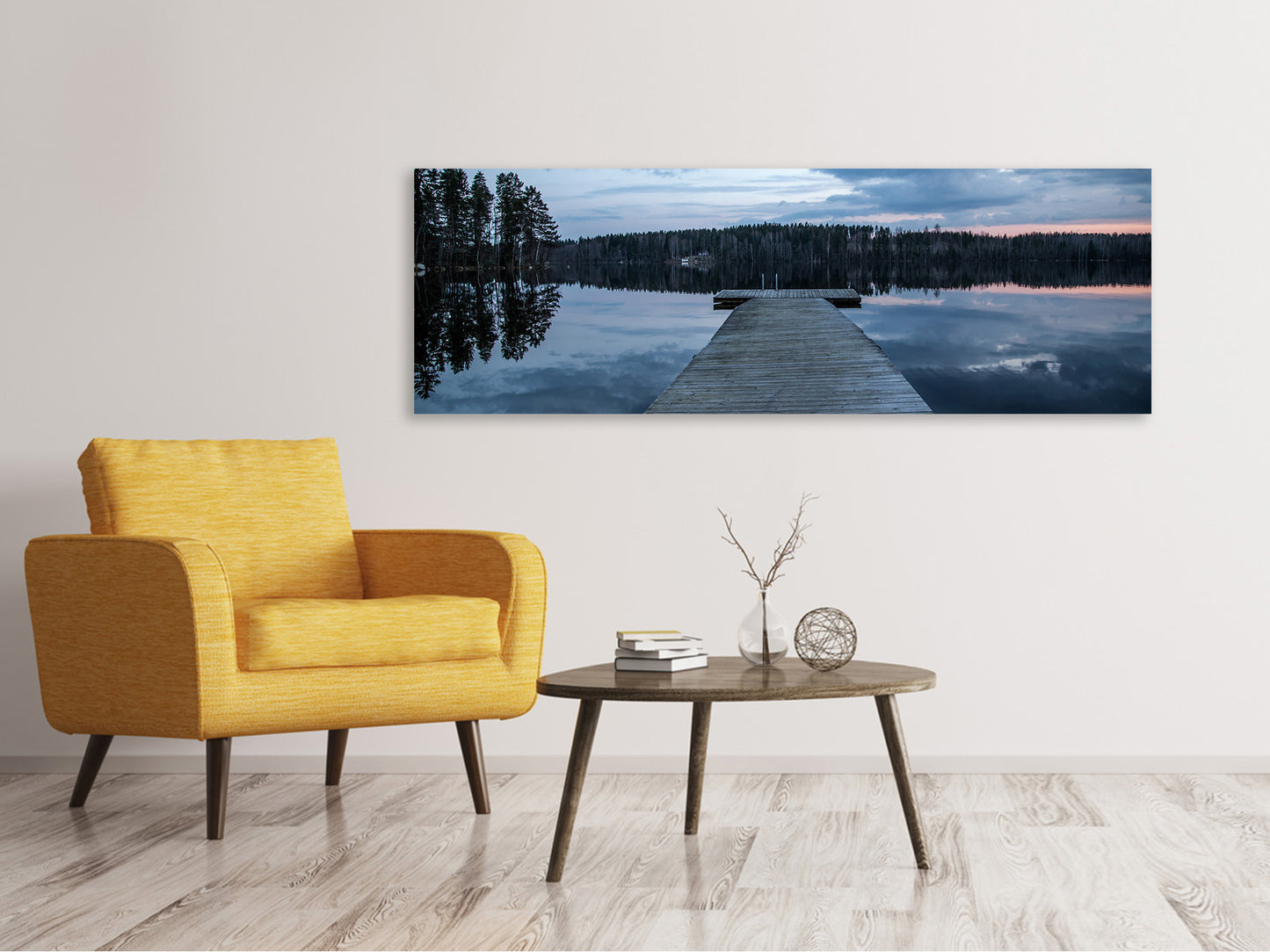 Leinwandbild Panorama Zum anderen Ufer