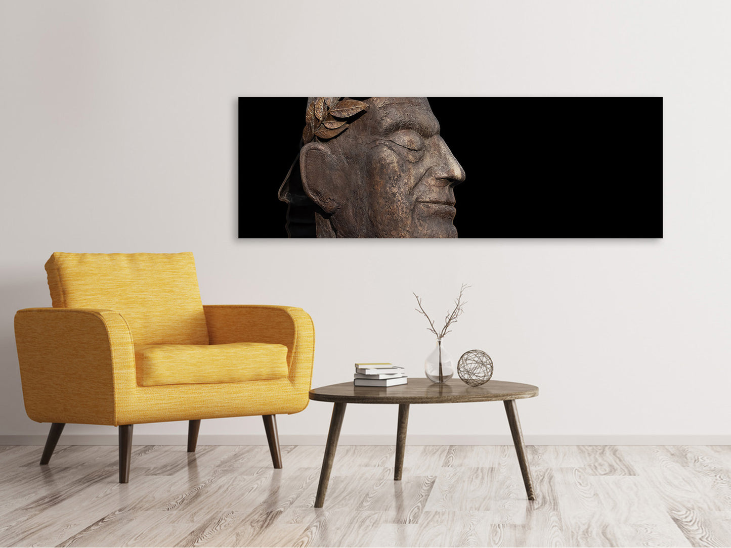 Leinwandbild Panorama Antike Skulptur
