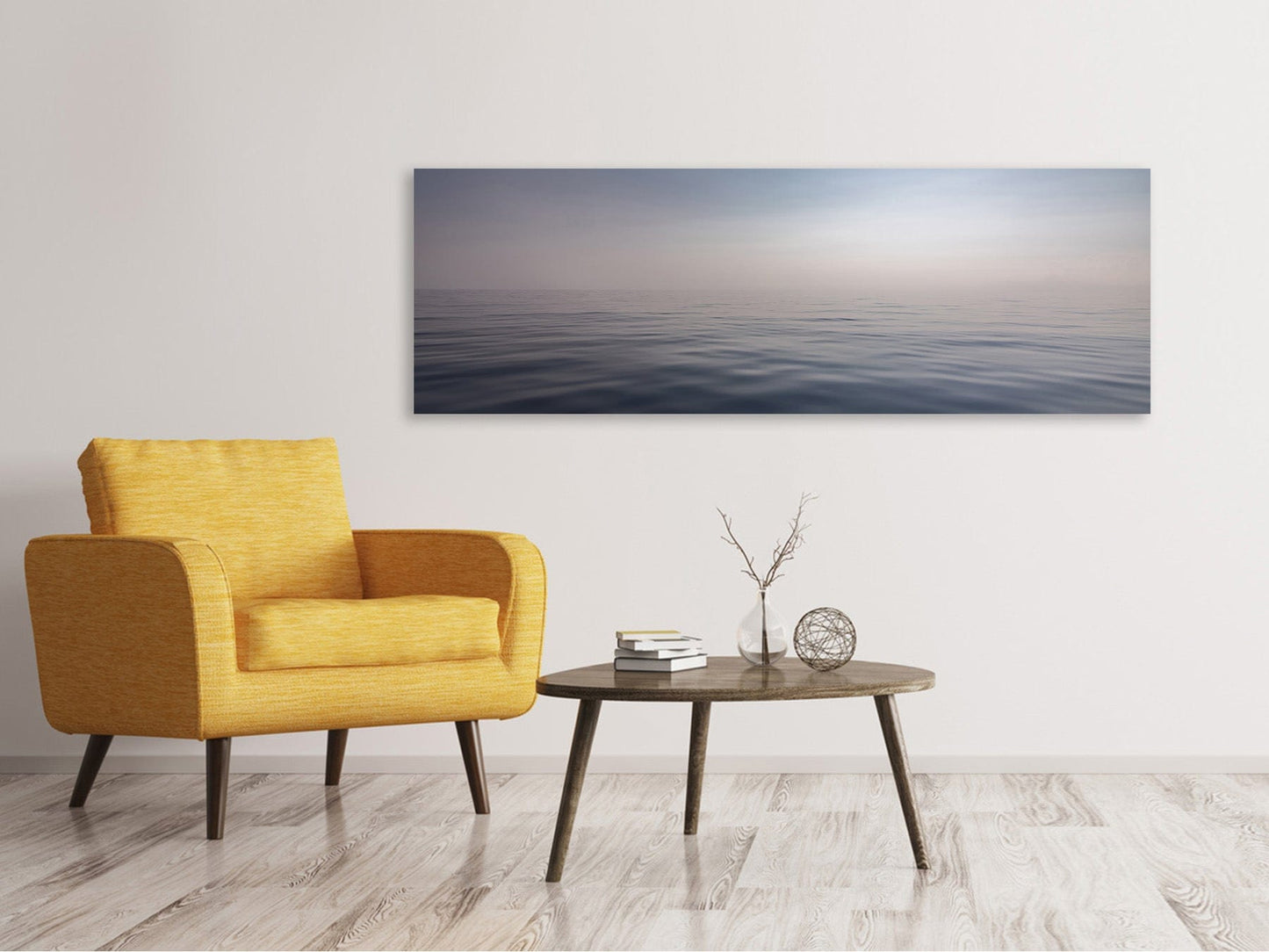 Leinwandbild Panorama Die Stille des Meeres
