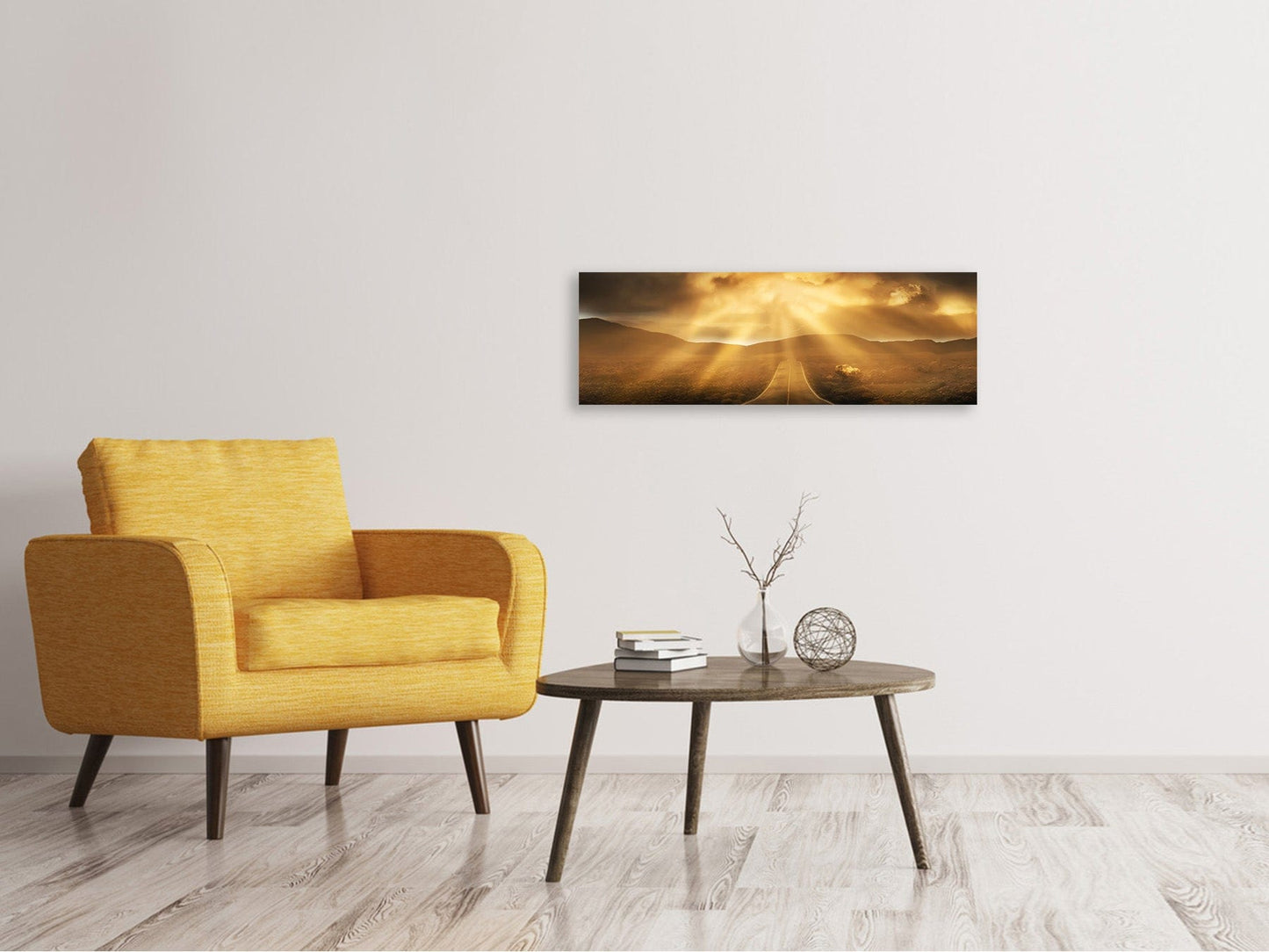 Leinwandbild Panorama Mystische Strasse