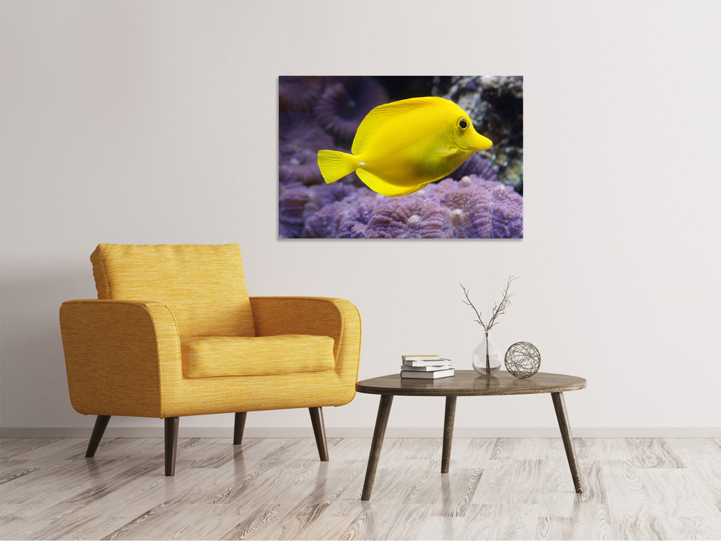 Leinwandbild Der Zitronen-Doktorfisch