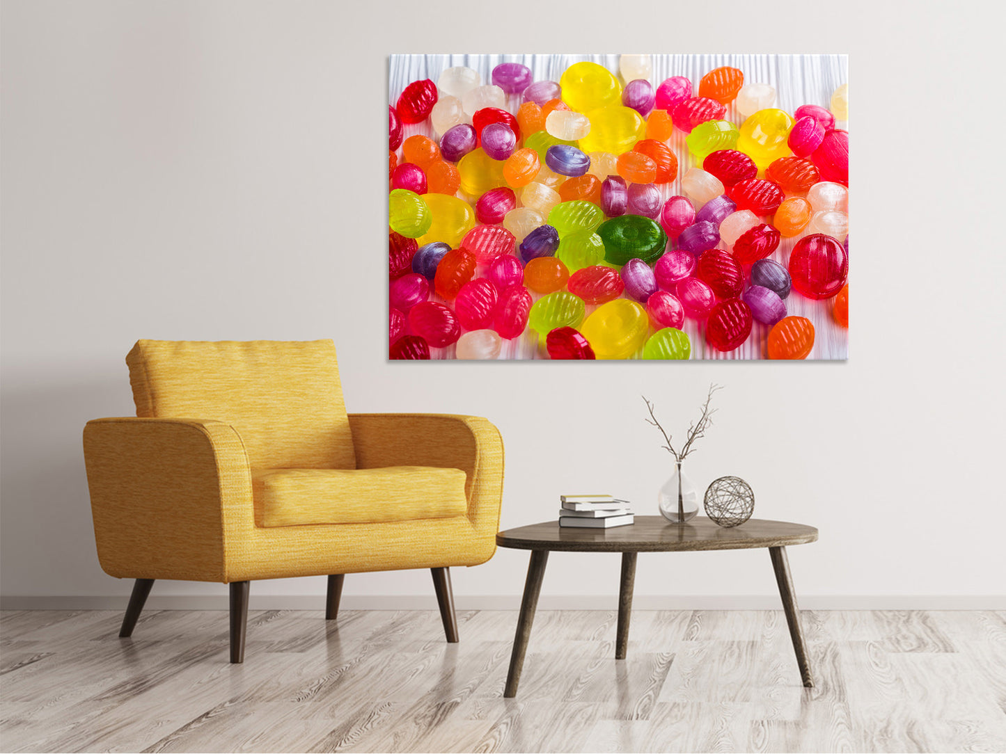 Leinwandbild Bunte Bonbons