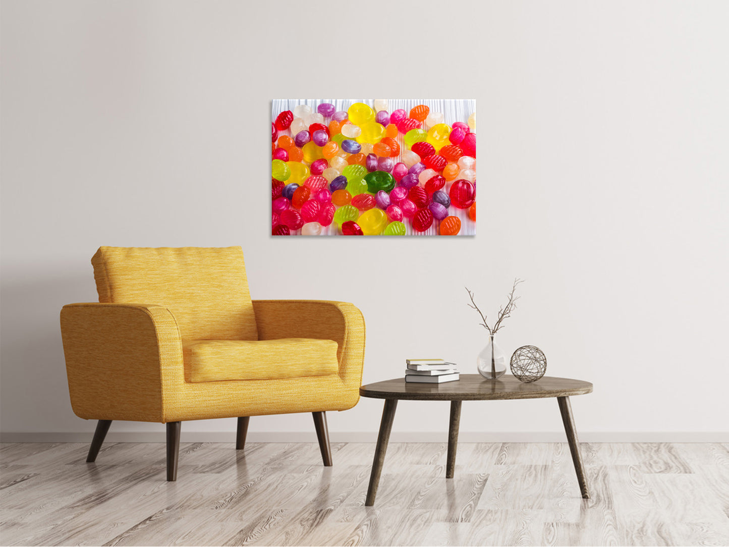 Leinwandbild Bunte Bonbons