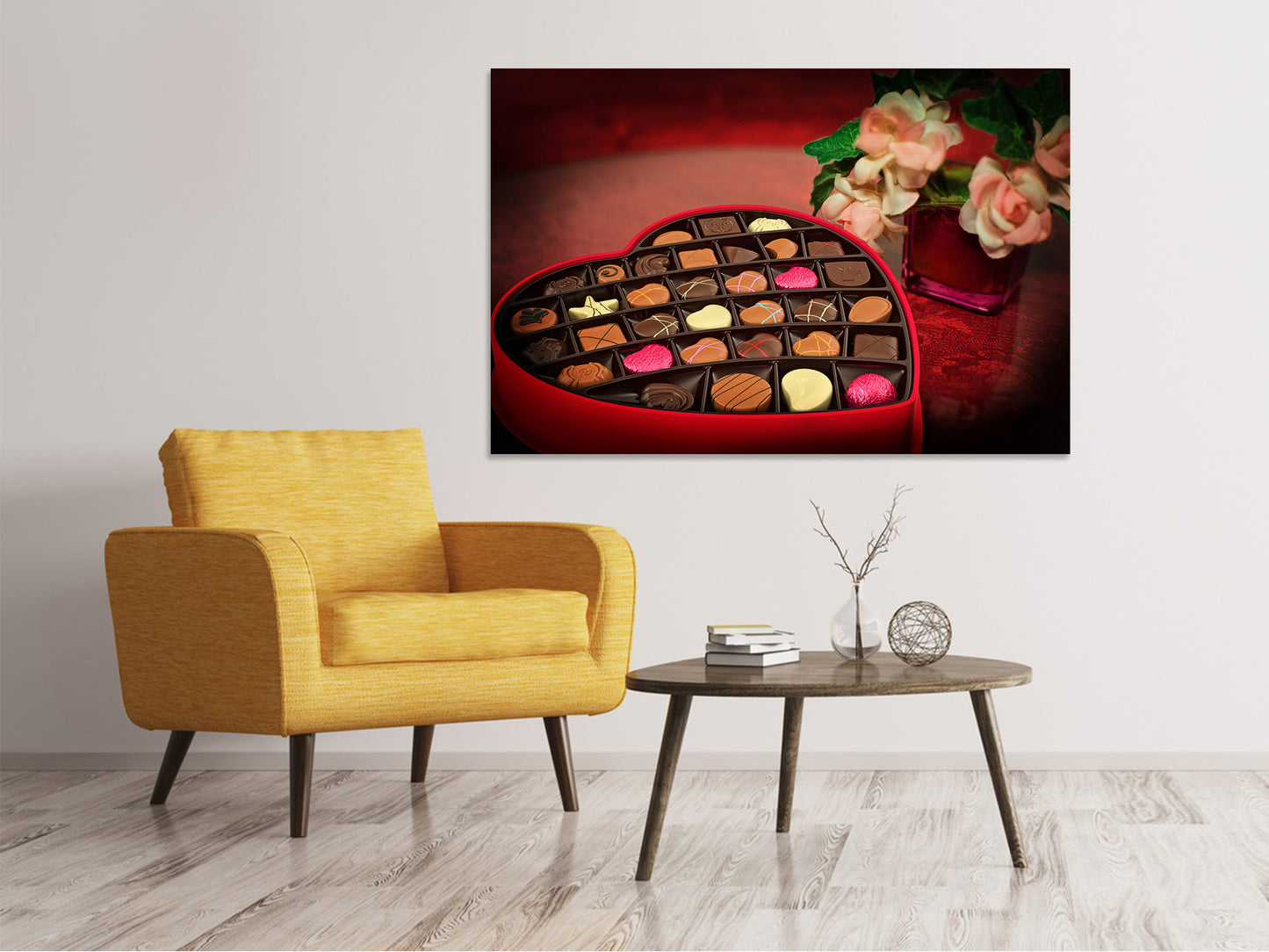 Leinwandbild Ein Geschenk von Herzen