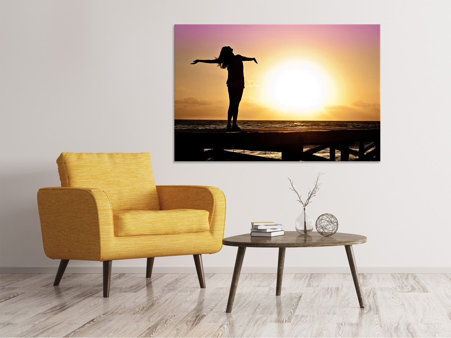 Leinwandbild Freiheit am Meer