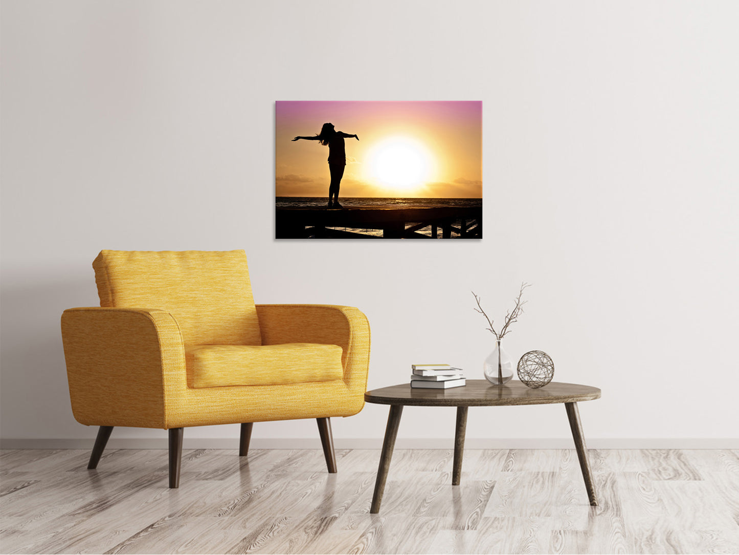 Leinwandbild Freiheit am Meer