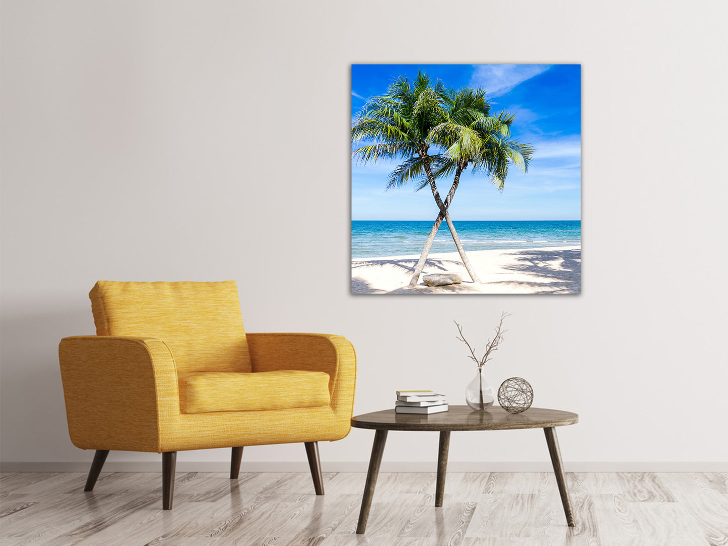 Leinwandbild Traumstrand Karibik