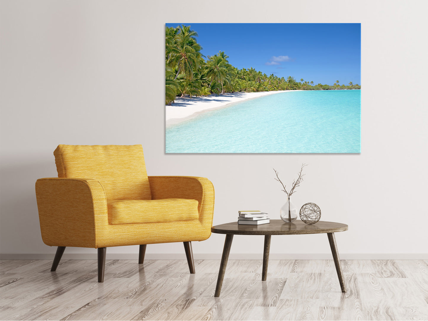 Leinwandbild Strand Spaziergang
