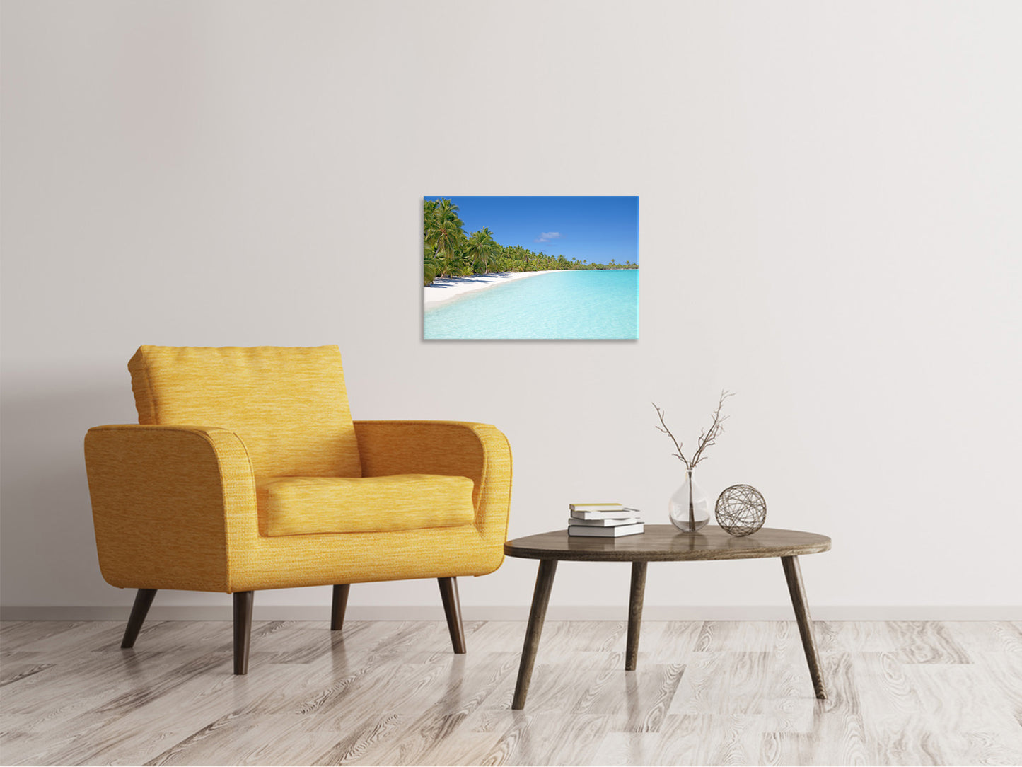 Leinwandbild Strand Spaziergang