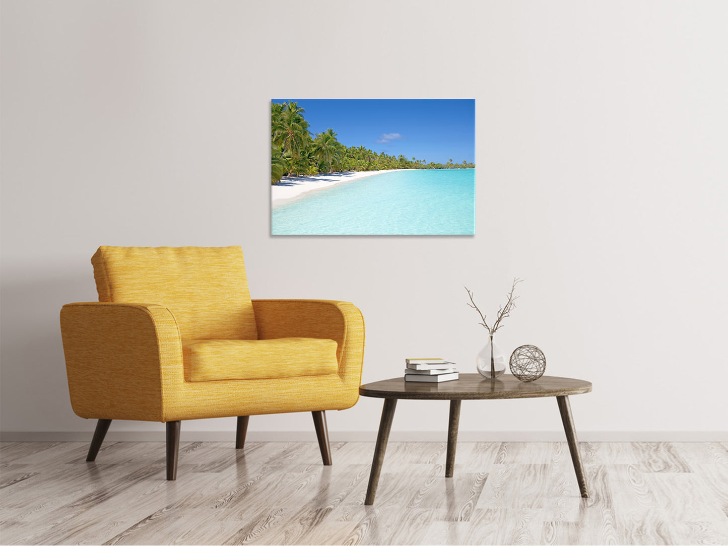 Leinwandbild Strand Spaziergang