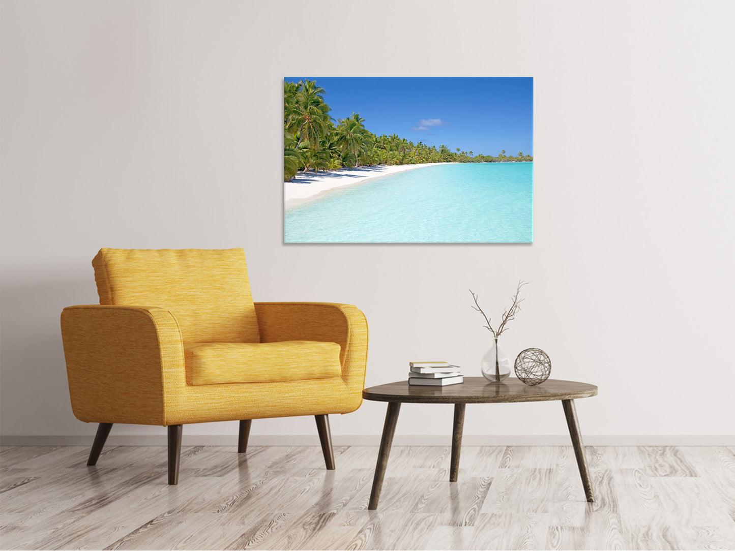 Leinwandbild Strand Spaziergang