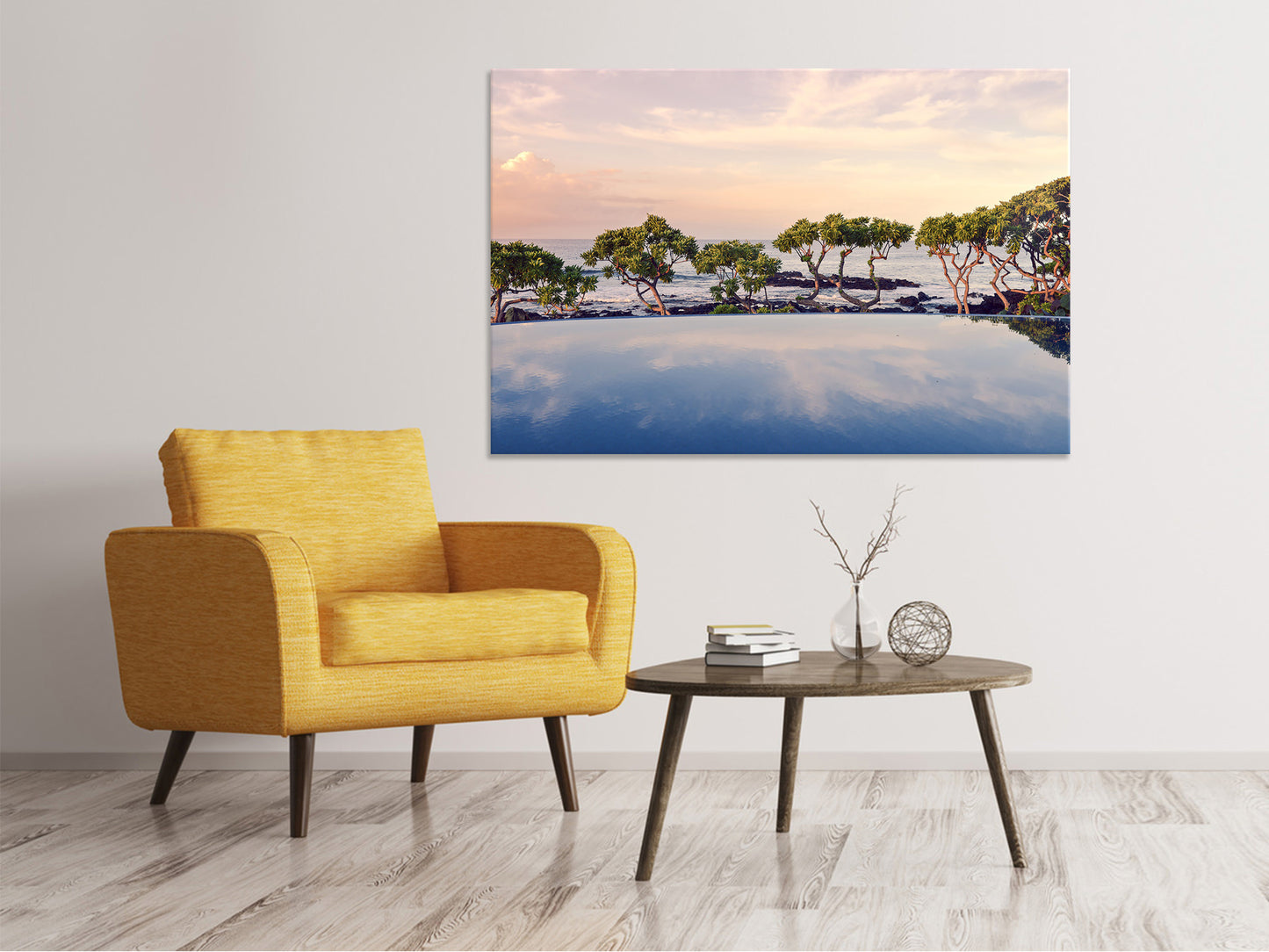 Leinwandbild Die Landschaft am Meer
