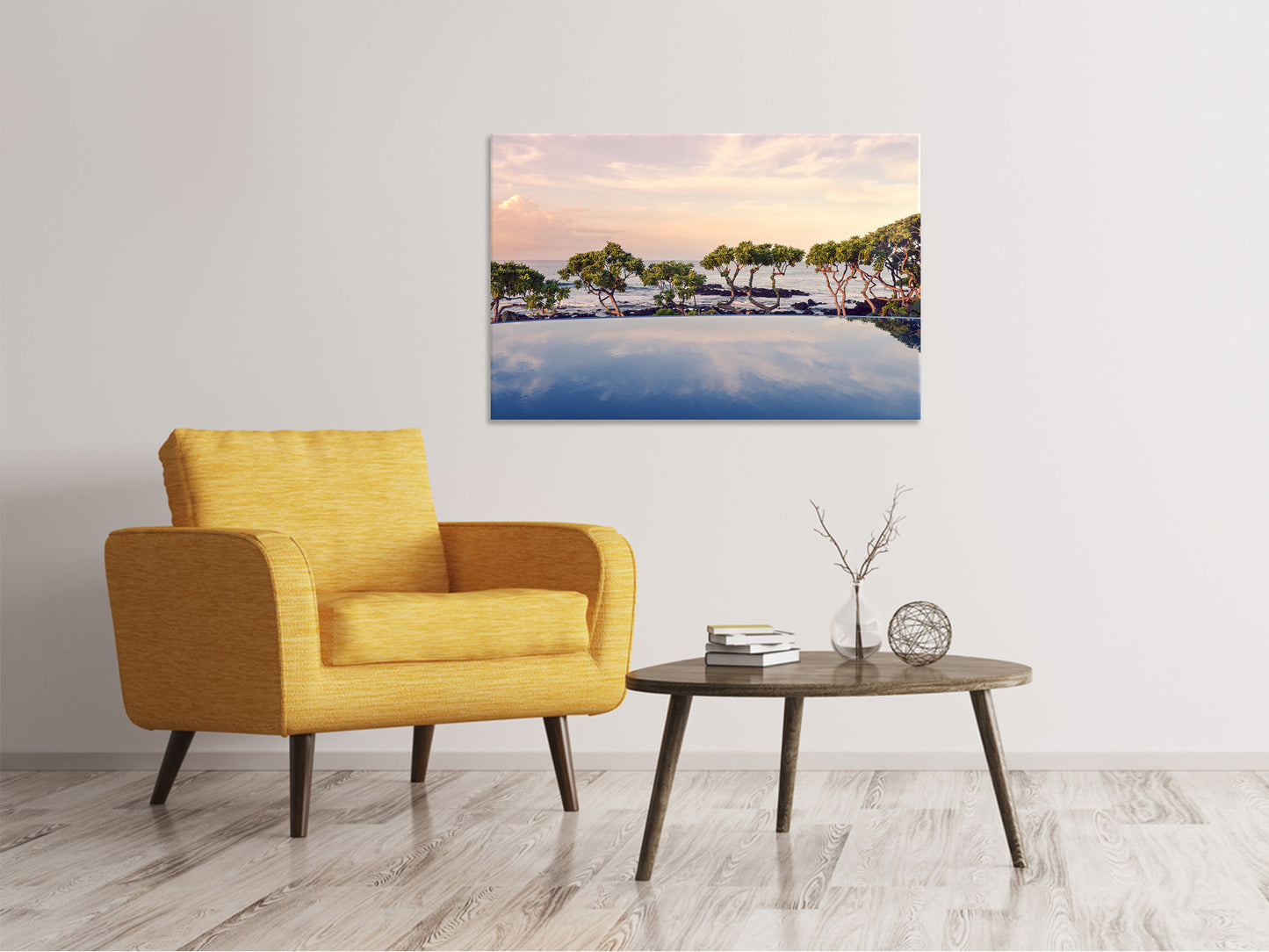 Leinwandbild Die Landschaft am Meer