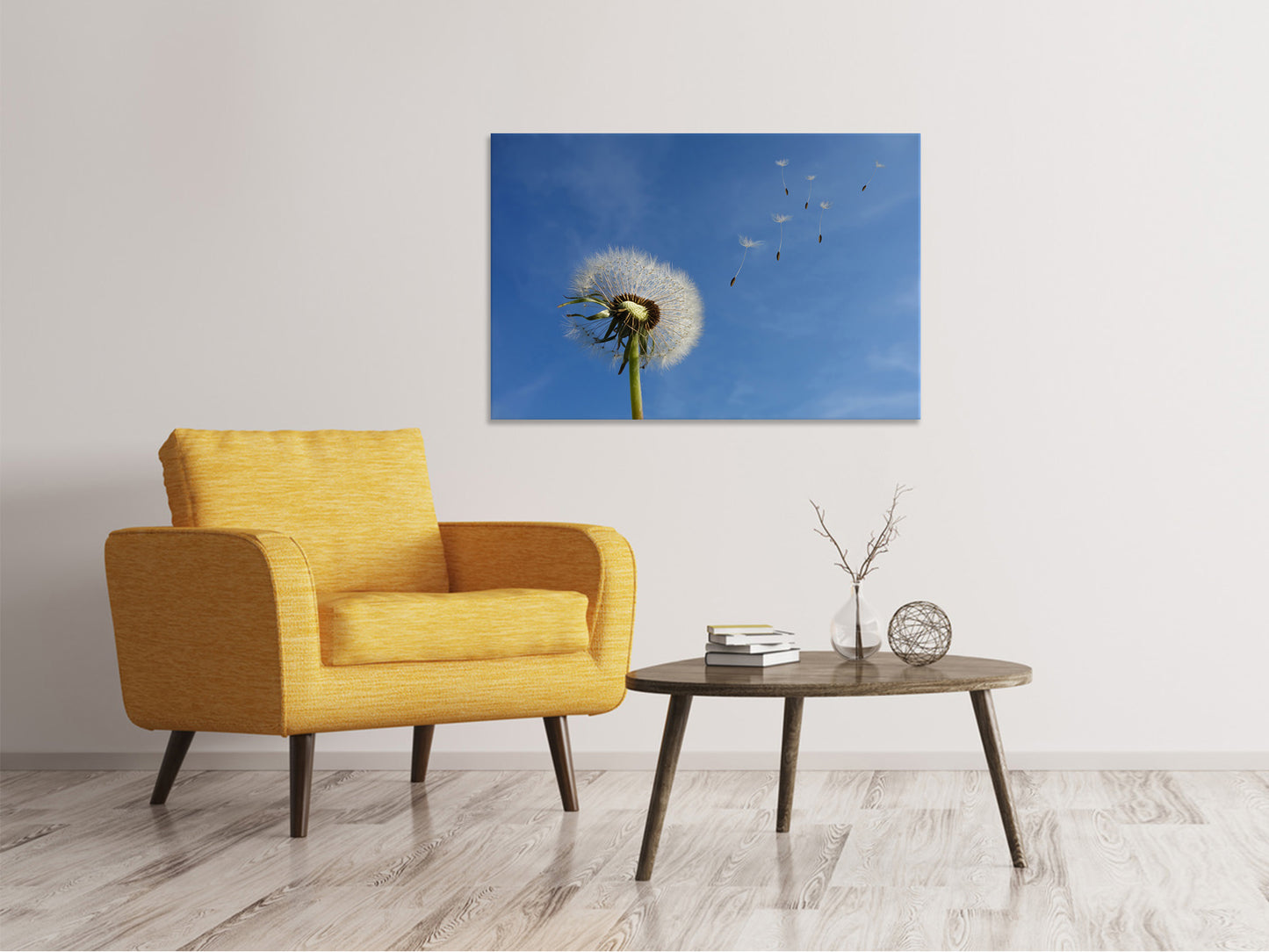 Leinwandbild Pusteblume - ich wünsch mir was