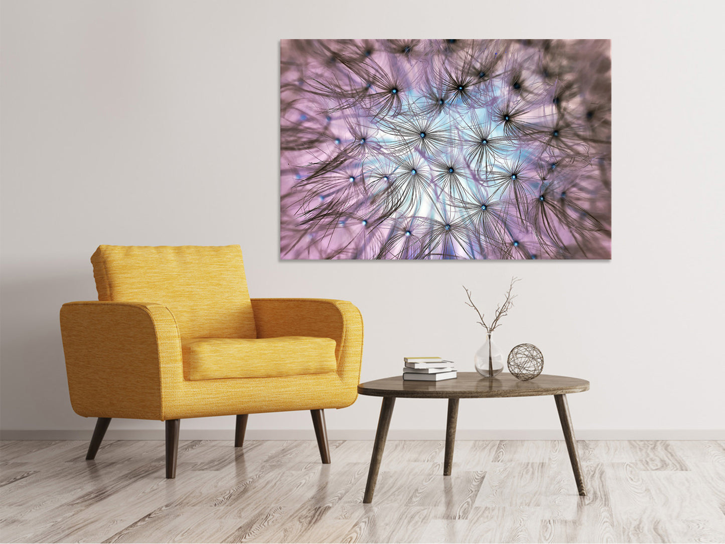 Leinwandbild Pusteblume im Lichterspiel