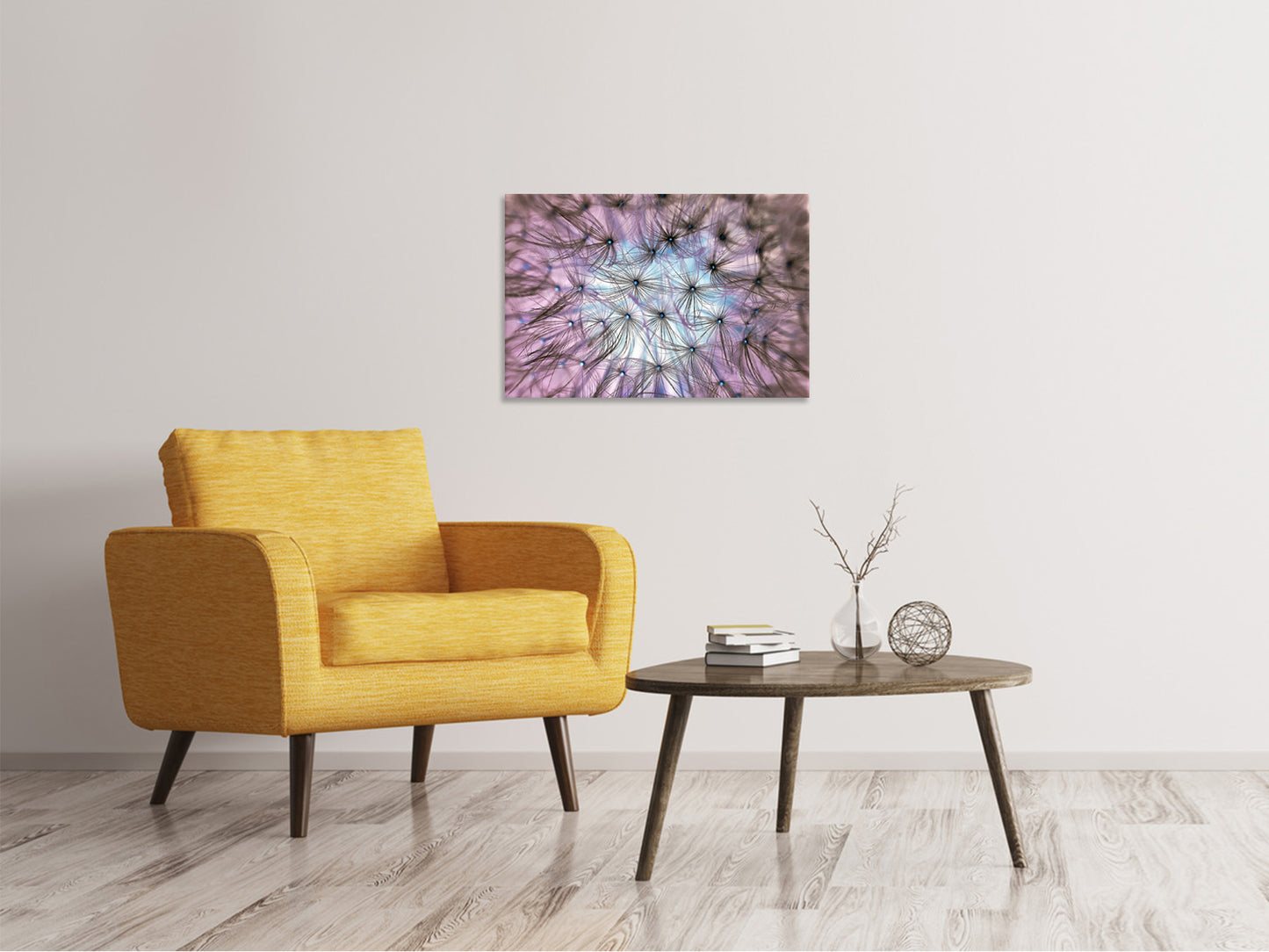 Leinwandbild Pusteblume im Lichterspiel