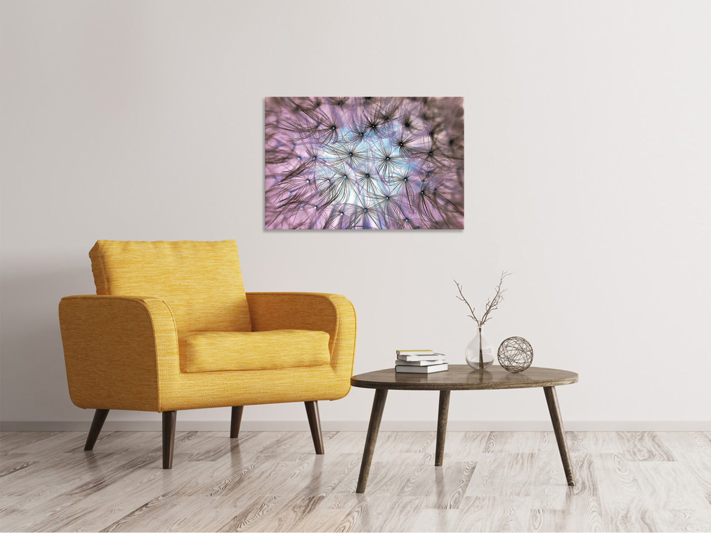 Leinwandbild Pusteblume im Lichterspiel