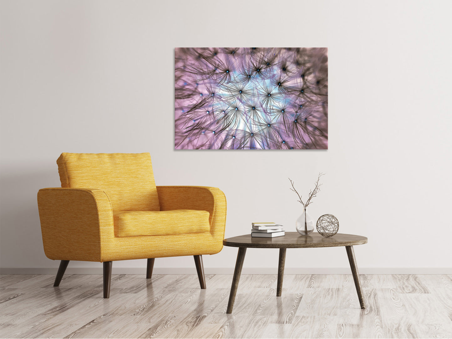 Leinwandbild Pusteblume im Lichterspiel