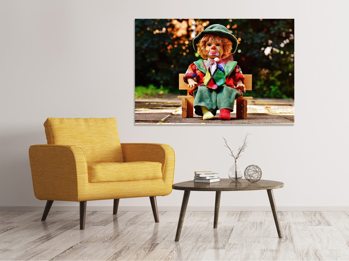 Leinwandbild Der Clown