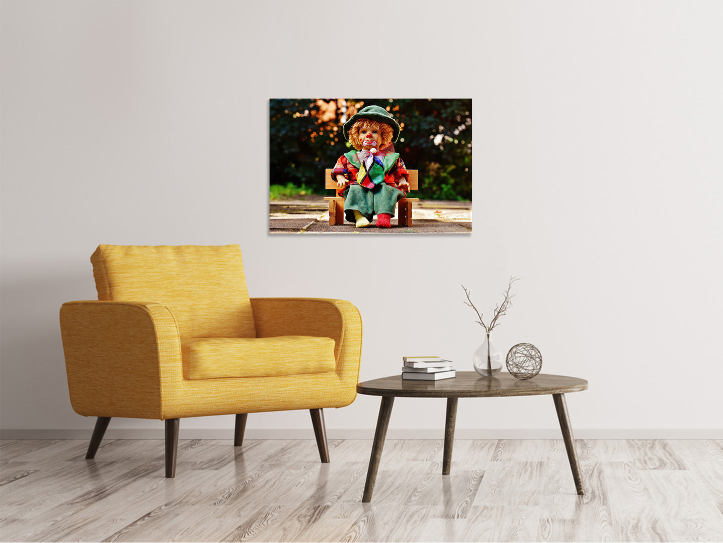 Leinwandbild Der Clown