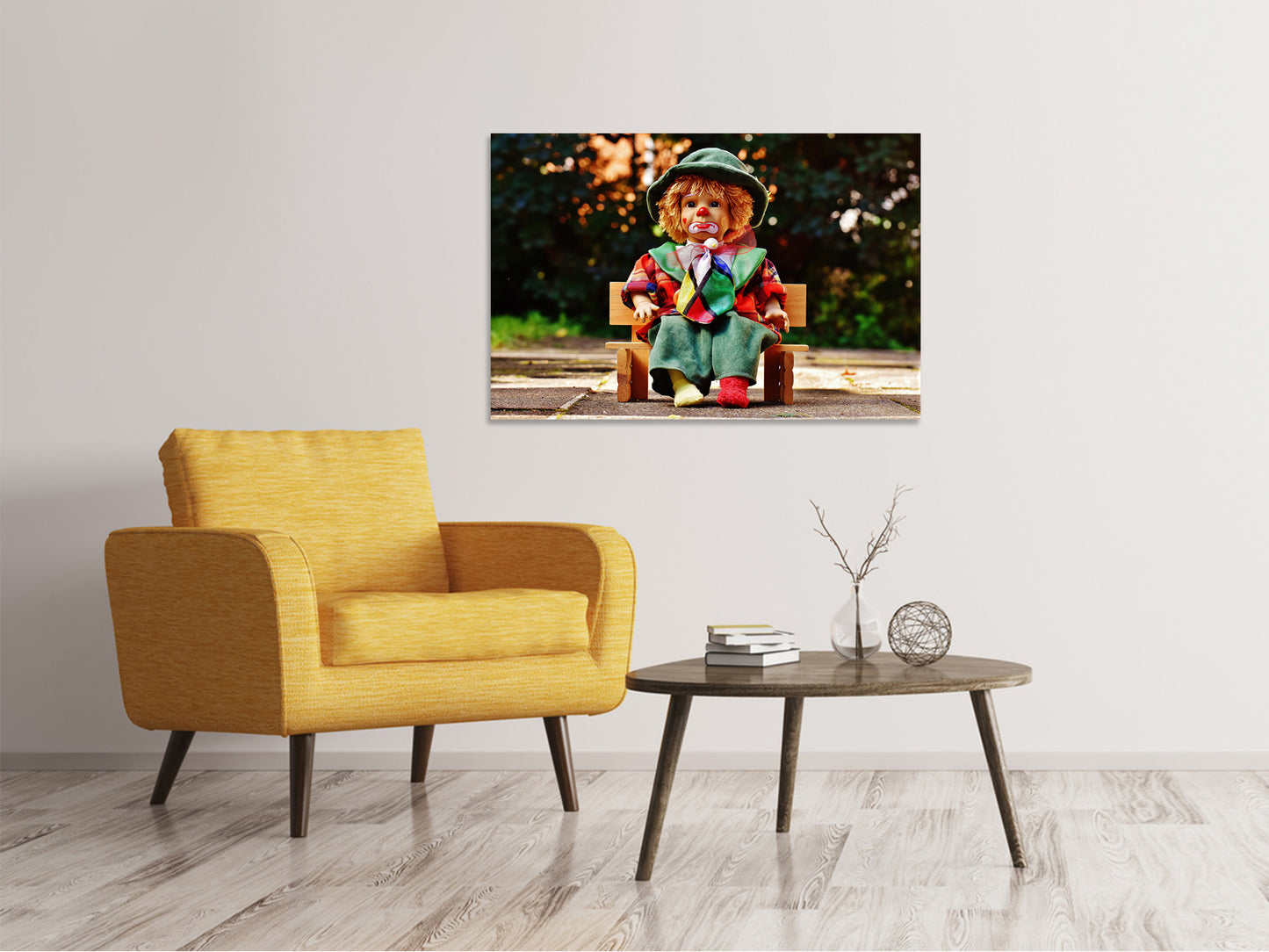 Leinwandbild Der Clown