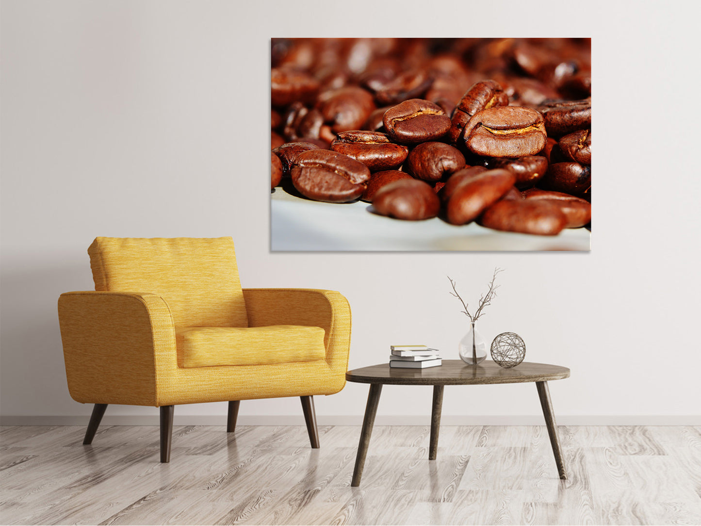 Leinwandbild Riesen Kaffeebohnen