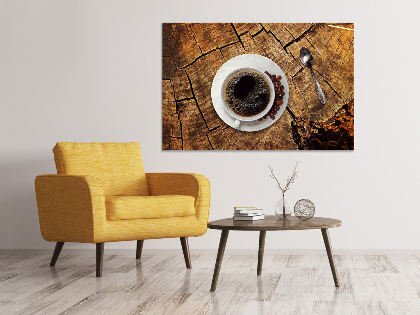 Leinwandbild Der Kaffee ist fertig!