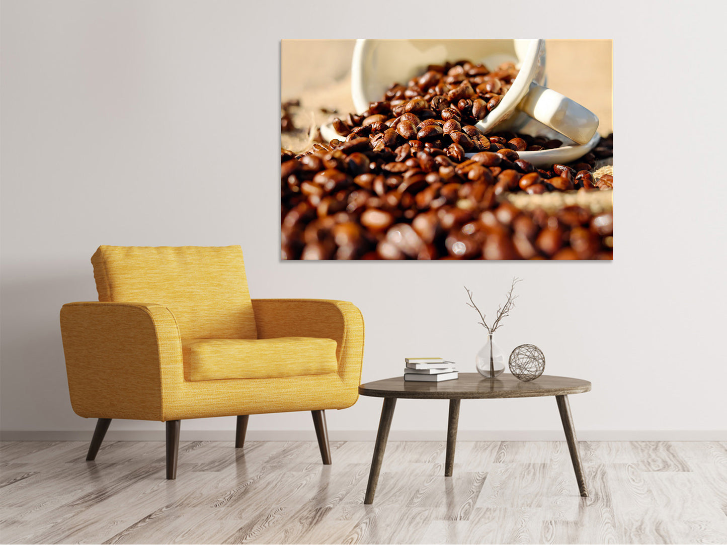 Leinwandbild Geröstete Kaffeebohnen