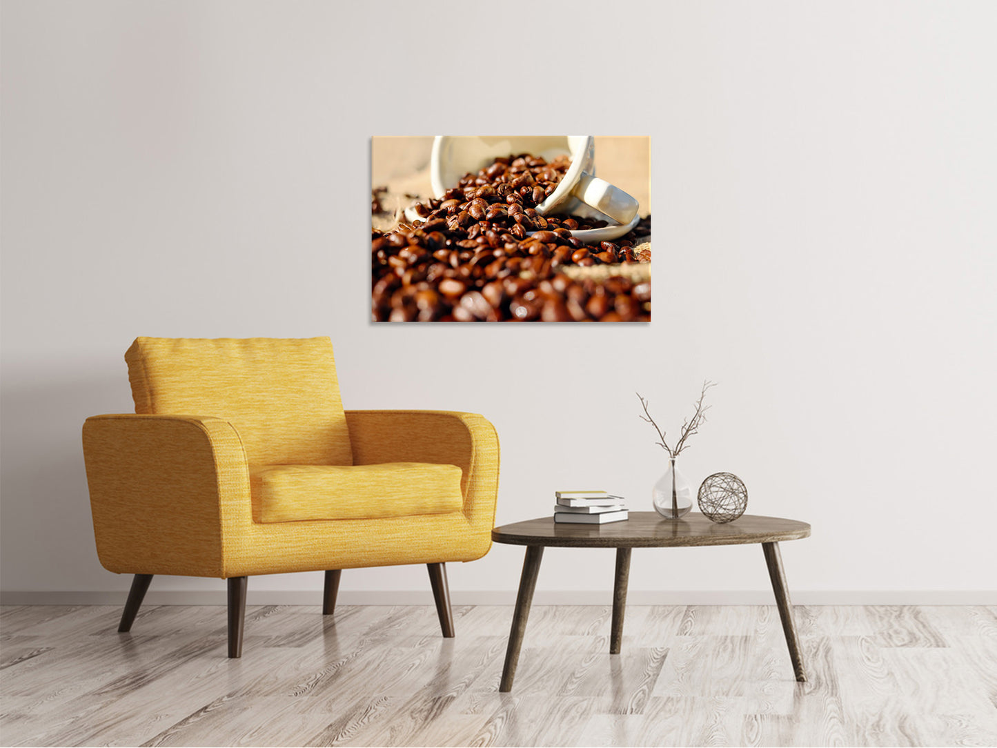 Leinwandbild Geröstete Kaffeebohnen