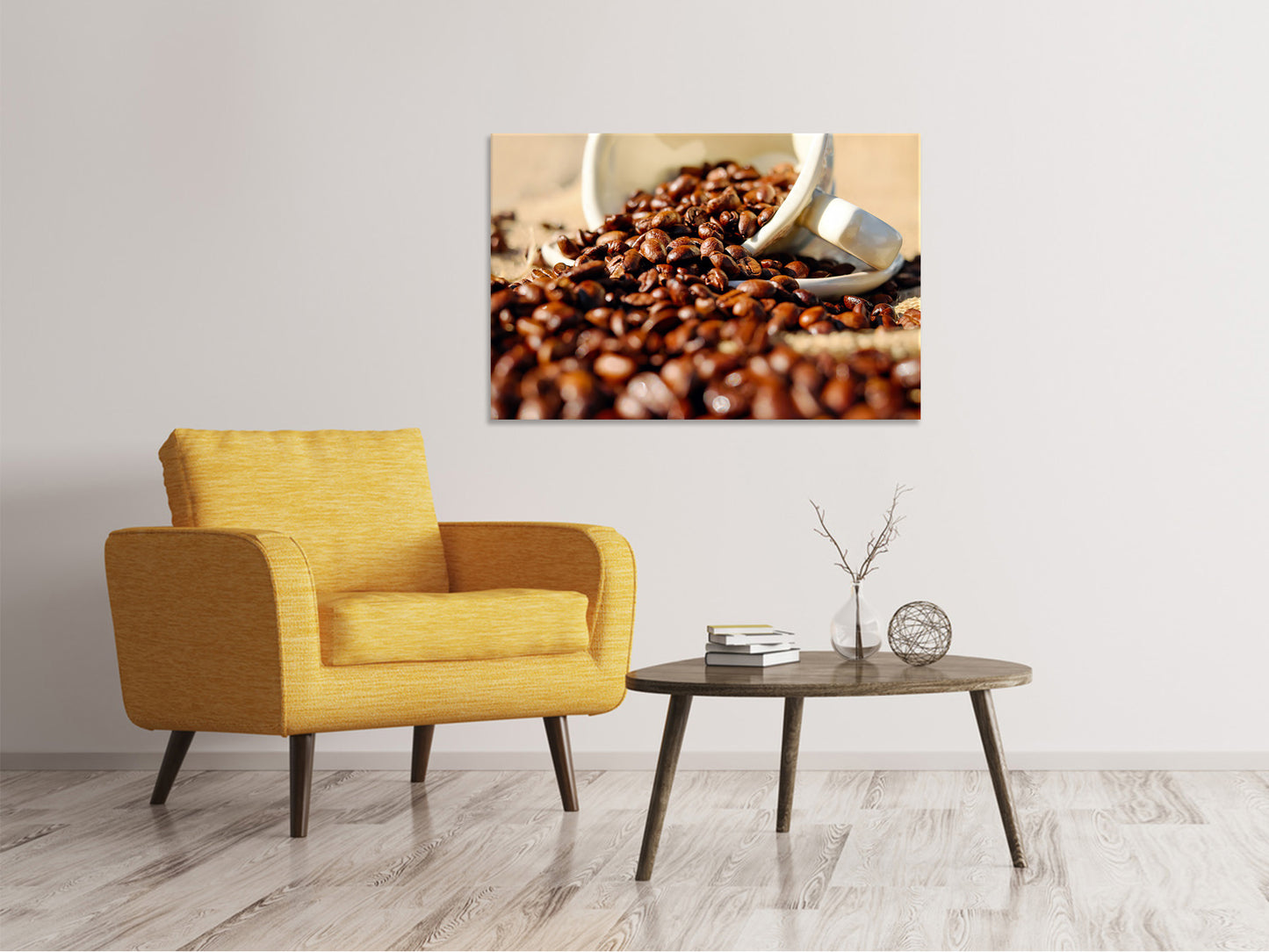 Leinwandbild Geröstete Kaffeebohnen