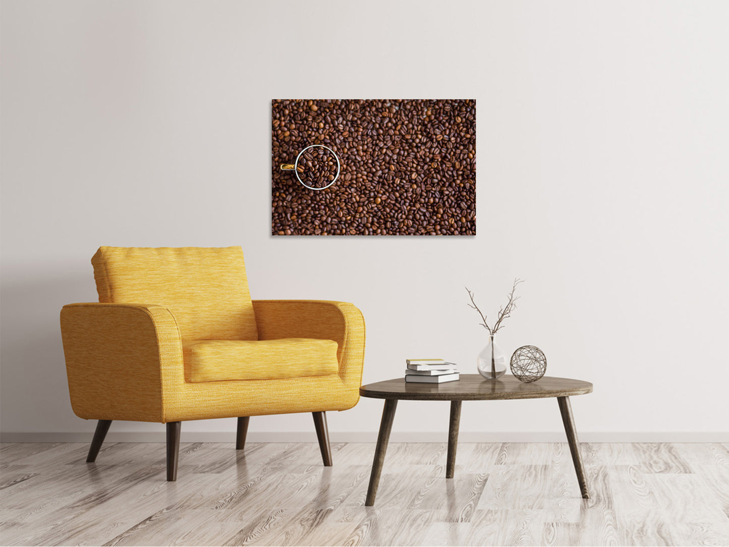 Leinwandbild Alles Kaffeebohnen