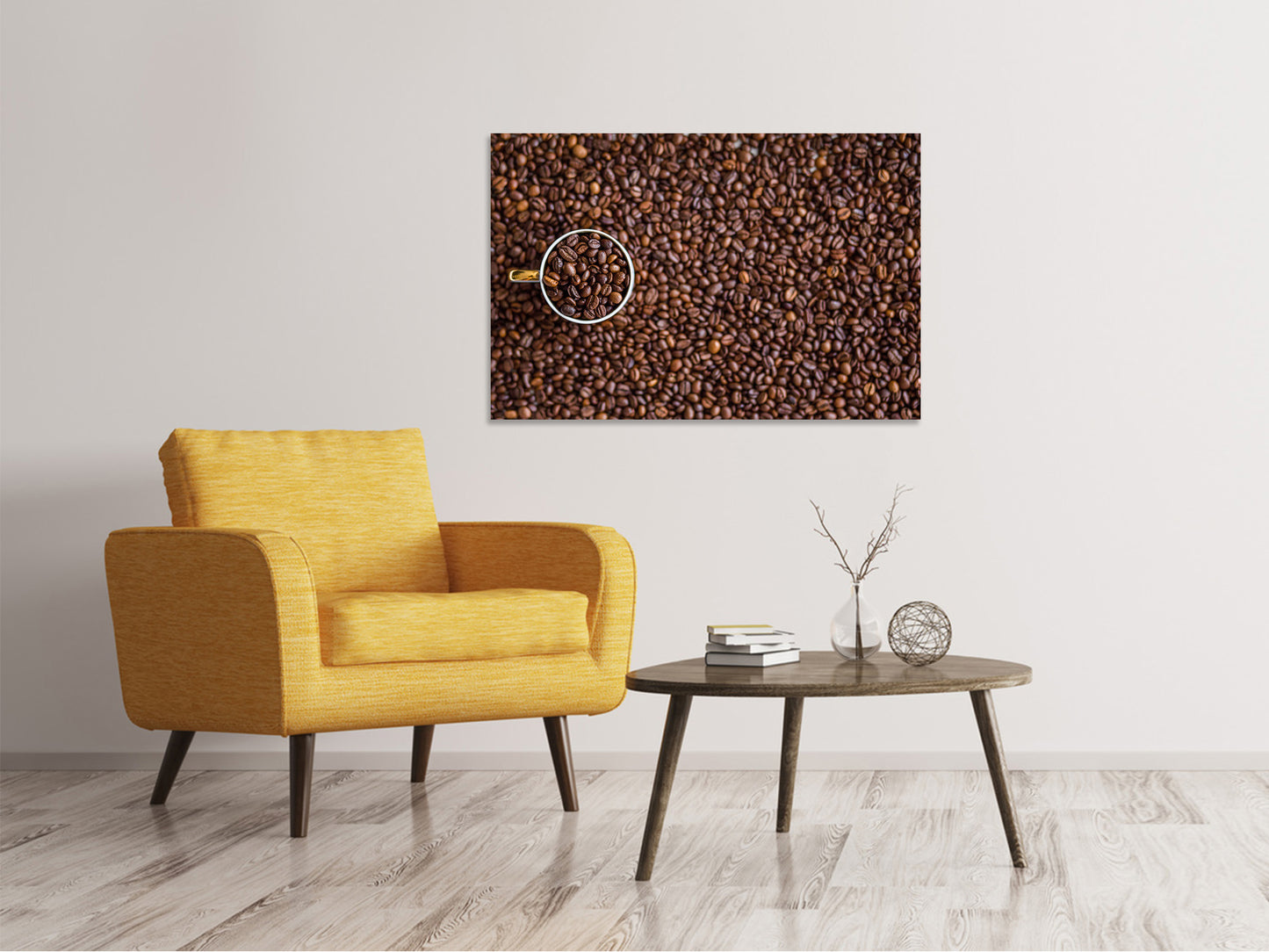 Leinwandbild Alles Kaffeebohnen